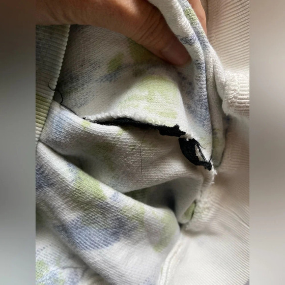 Zara abstract  printed cotton hoodie Sz L - Picture 4 of 8